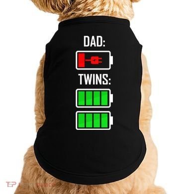 Dad Of Twins Doggie Tank