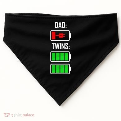 Dad Of Twins USA-Made Doggie Bandana