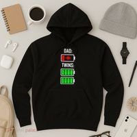 Dad Of Twins Hoodie thumb 3
