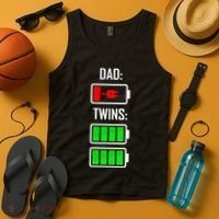 Dad Of Twins Tank Top thumb 4