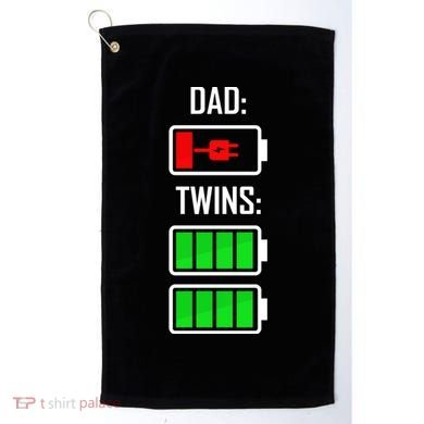 Dad Of Twins Golf Towel