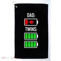 Dad Of Twins Golf Towel thumb 0