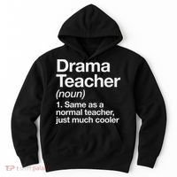Drama Teacher Definition Funny Back To School Acting Theatre Hoodie thumb 0