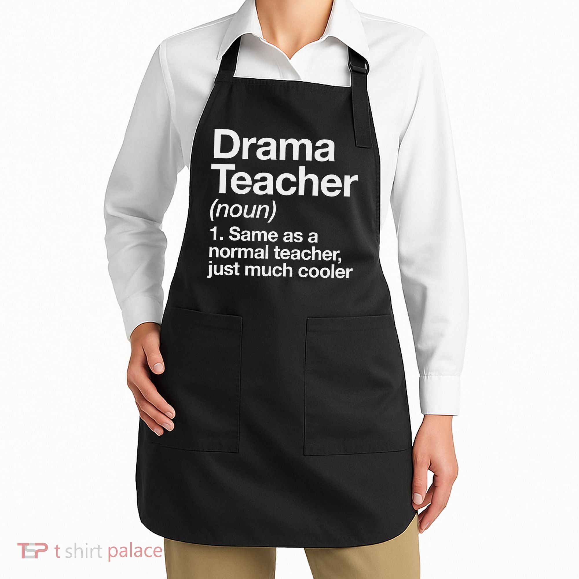 Drama Teacher Definition Funny Back To School Acting Theatre Apron