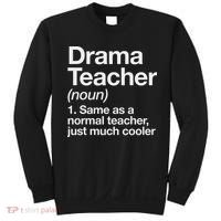 Drama Teacher Definition Funny Back To School Acting Theatre Sweatshirt thumb 0