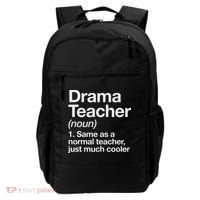Drama Teacher Definition Funny Back To School Acting Theatre Backpack thumb 0