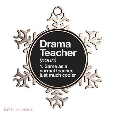 Drama Teacher Definition Funny Back To School Acting Theatre Ornament