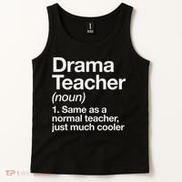 Drama Teacher Definition Funny Back To School Acting Theatre Tank Top thumb 2