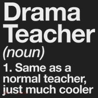 Drama Teacher Definition Funny Back To School Acting Theatre Golf Towel thumb 3