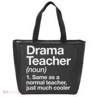 Drama Teacher Definition Funny Back To School Acting Theatre Tote Bag thumb 0