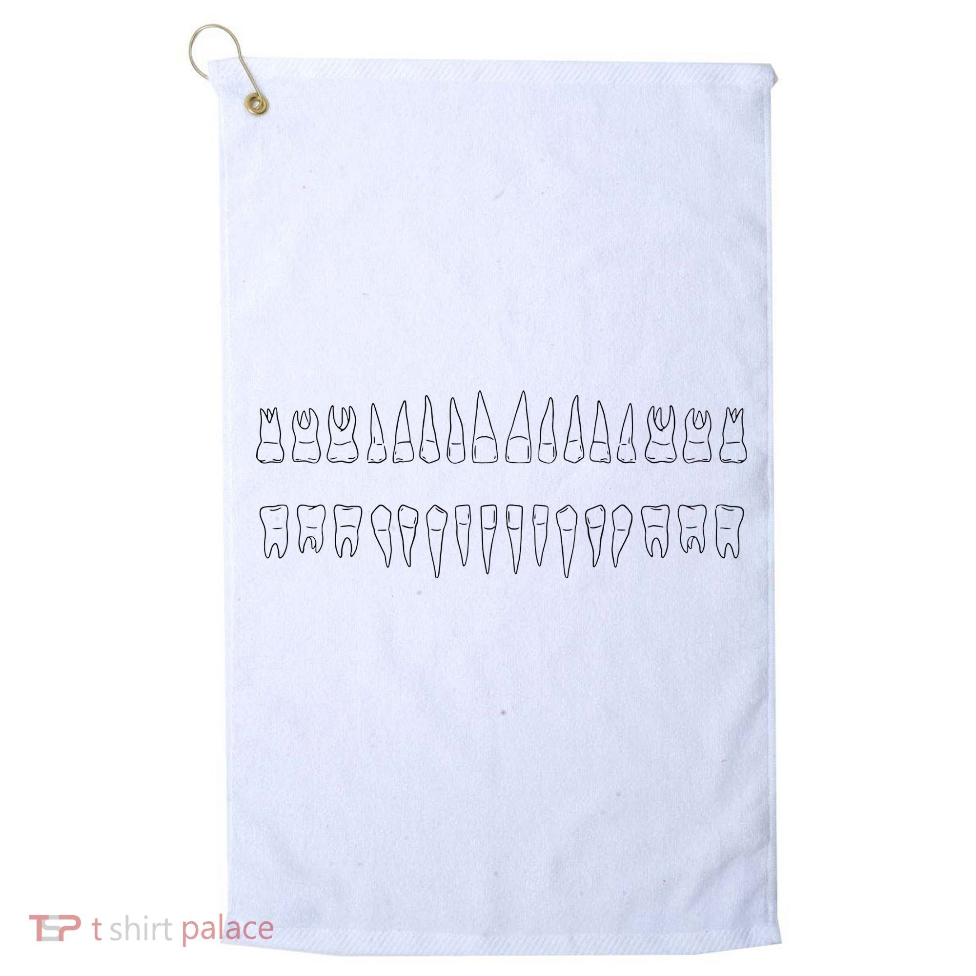 Dentist Teeth Golf Towel