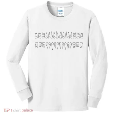 Dentist Teeth Kids Long Sleeve Shirt
