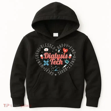 Dialysis Tech Dialysis Technician Kids Hoodie