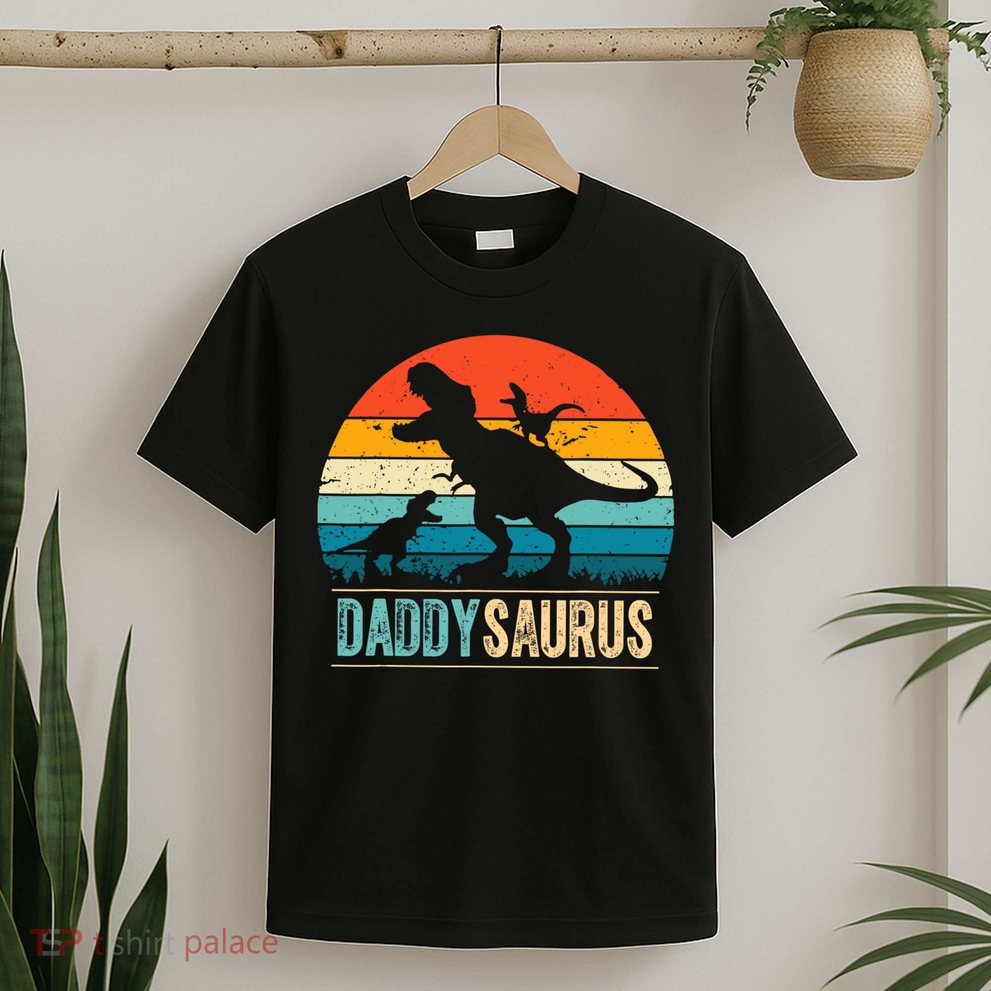 Daddysaurus T-Rex Dad Dinosaur Daddy Saurus Fathers Day T-Shirt