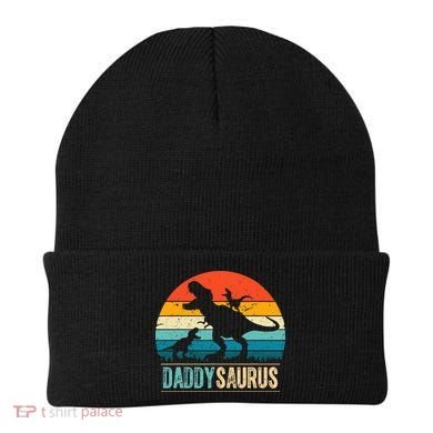 Daddysaurus T-Rex Dad Dinosaur Daddy Saurus Fathers Day Beanie