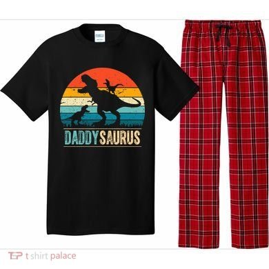Daddysaurus T-Rex Dad Dinosaur Daddy Saurus Fathers Day Pajama Set