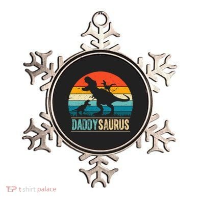 Daddysaurus T-Rex Dad Dinosaur Daddy Saurus Fathers Day Ornament