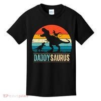Daddysaurus T-Rex Dad Dinosaur Daddy Saurus Fathers Day Kids T-Shirt thumb 0