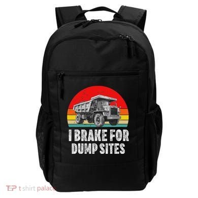 Dump Truck Driver Operator Dumping Truck Trailer Backpack