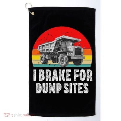 Dump Truck Driver Operator Dumping Truck Trailer Golf Towel