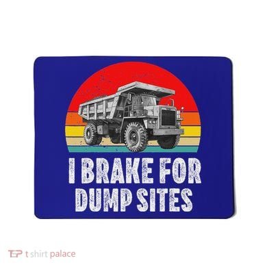 Dump Truck Driver Operator Dumping Truck Trailer Mousepad