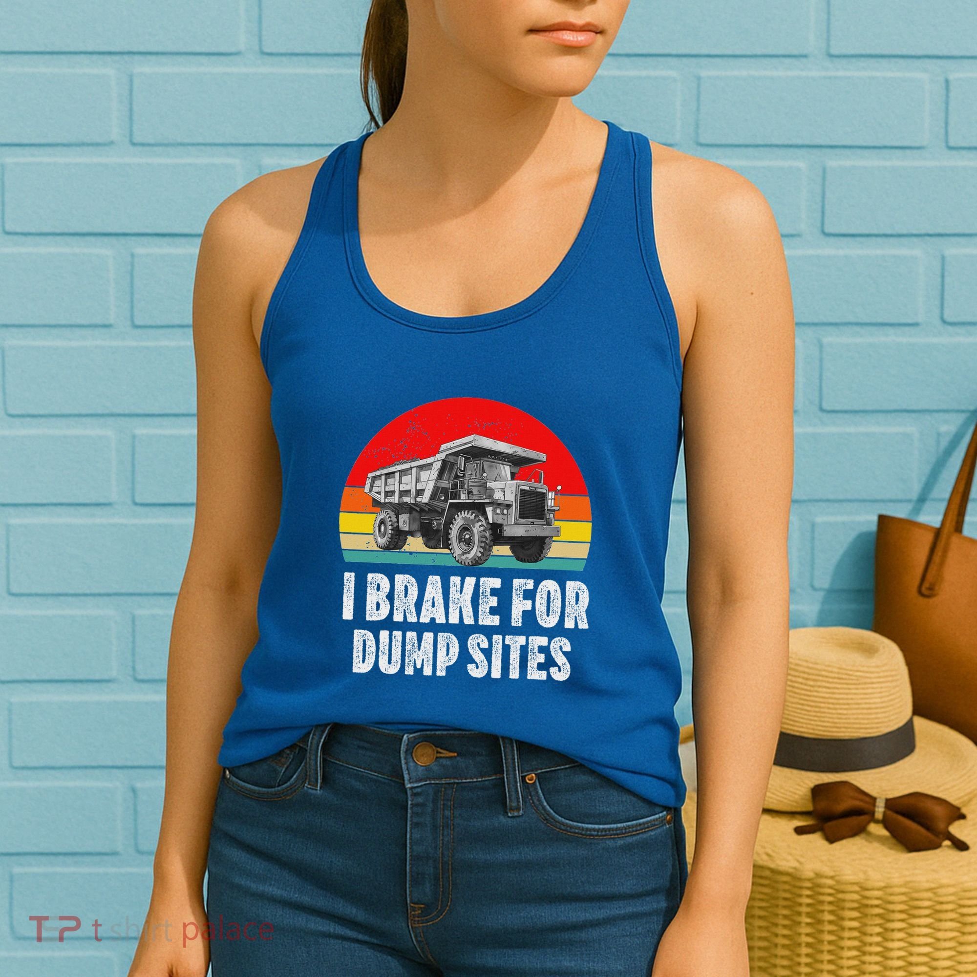 Dump Truck Driver Operator Dumping Truck Trailer Women's Tank Top