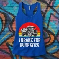Dump Truck Driver Operator Dumping Truck Trailer Women's Tank Top thumb 3