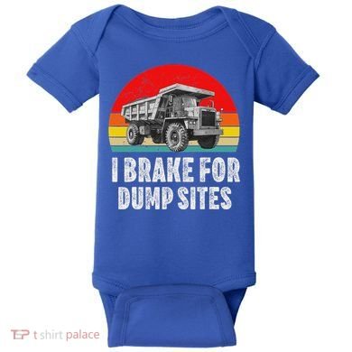 Dump Truck Driver Operator Dumping Truck Trailer Baby Bodysuit