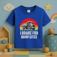 Dump Truck Driver Operator Dumping Truck Trailer Toddler T-Shirt thumb 3