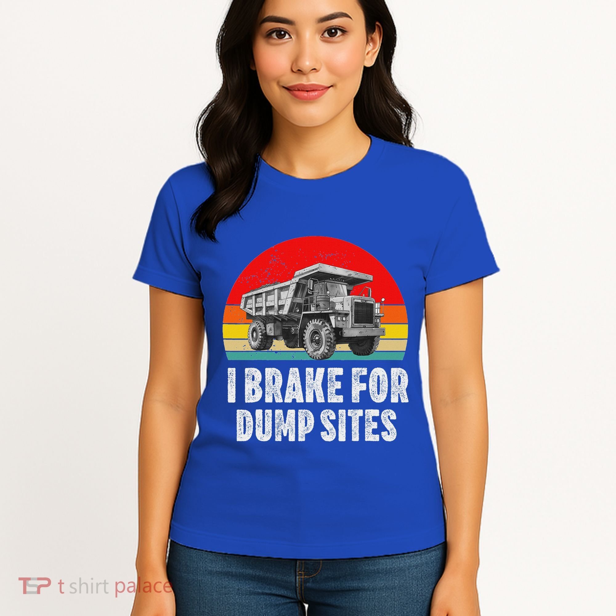 Dump Truck Driver Operator Dumping Truck Trailer Women's T-Shirt