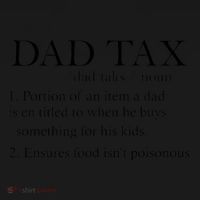 Dad Tax Definition Funny Daddy Family Coaster thumb 2
