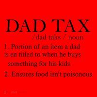 Dad Tax Definition Funny Daddy Family Santa Hat thumb 1