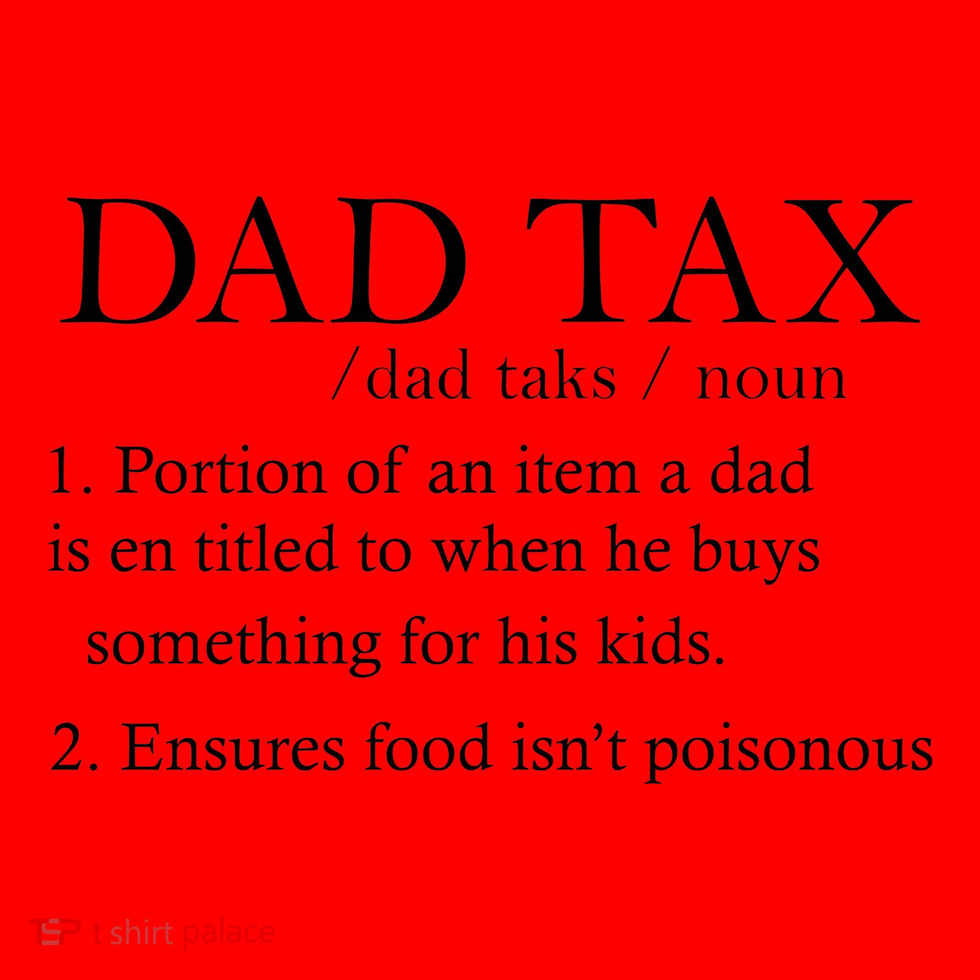 Dad Tax Definition Funny Daddy Family Santa Hat