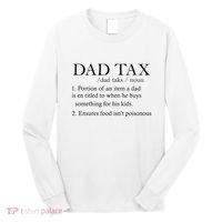 Dad Tax Definition Funny Daddy Family Long Sleeve Shirt thumb 0