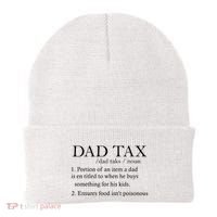 Dad Tax Definition Funny Daddy Family Beanie thumb 0