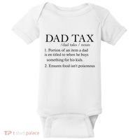 Dad Tax Definition Funny Daddy Family Baby Bodysuit thumb 0