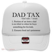 Dad Tax Definition Funny Daddy Family Hat thumb 0