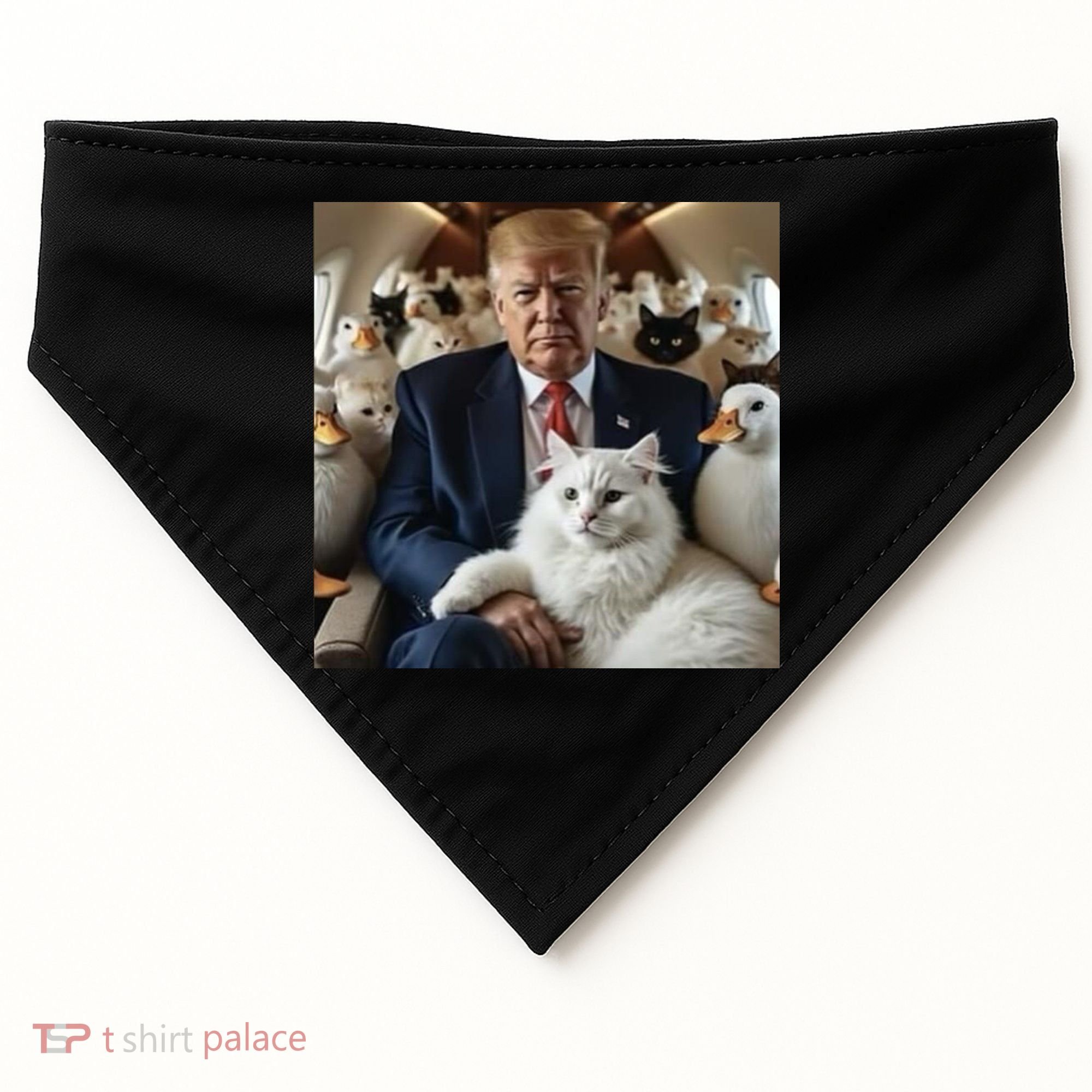 Donald Trump Duck Cat Vote 2024 USA-Made Doggie Bandana