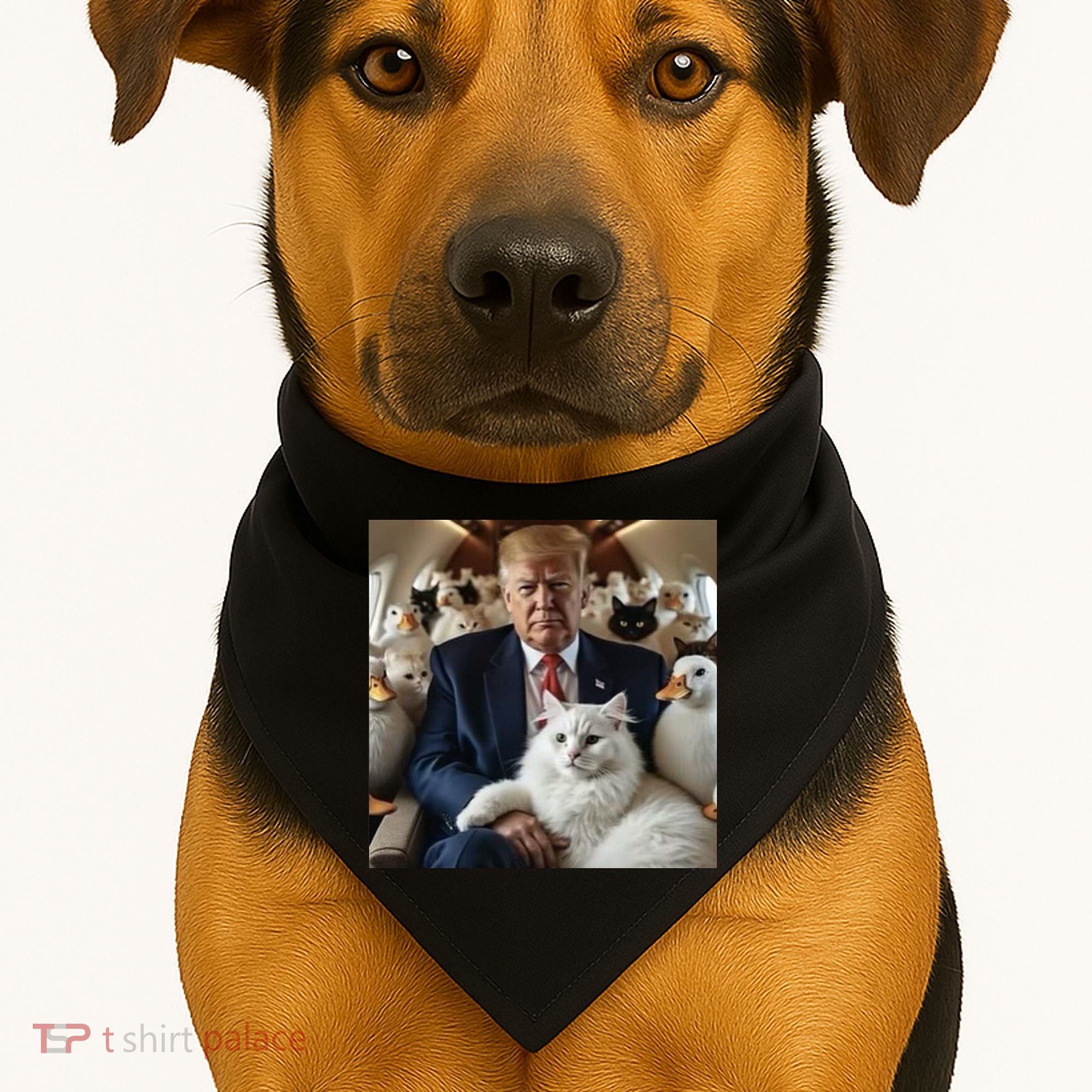 Donald Trump Duck Cat Vote 2024 USA-Made Doggie Bandana