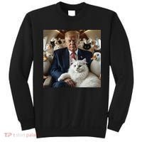 Donald Trump Duck Cat Vote 2024 Sweatshirt thumb 0