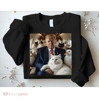 Donald Trump Duck Cat Vote 2024 Sweatshirt thumb 2