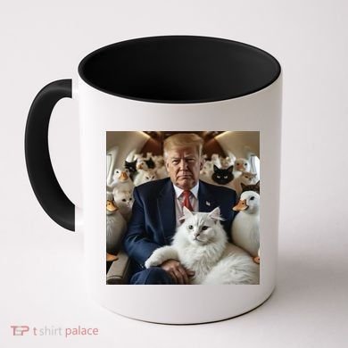 Donald Trump Duck Cat Vote 2024 Coffee Mug