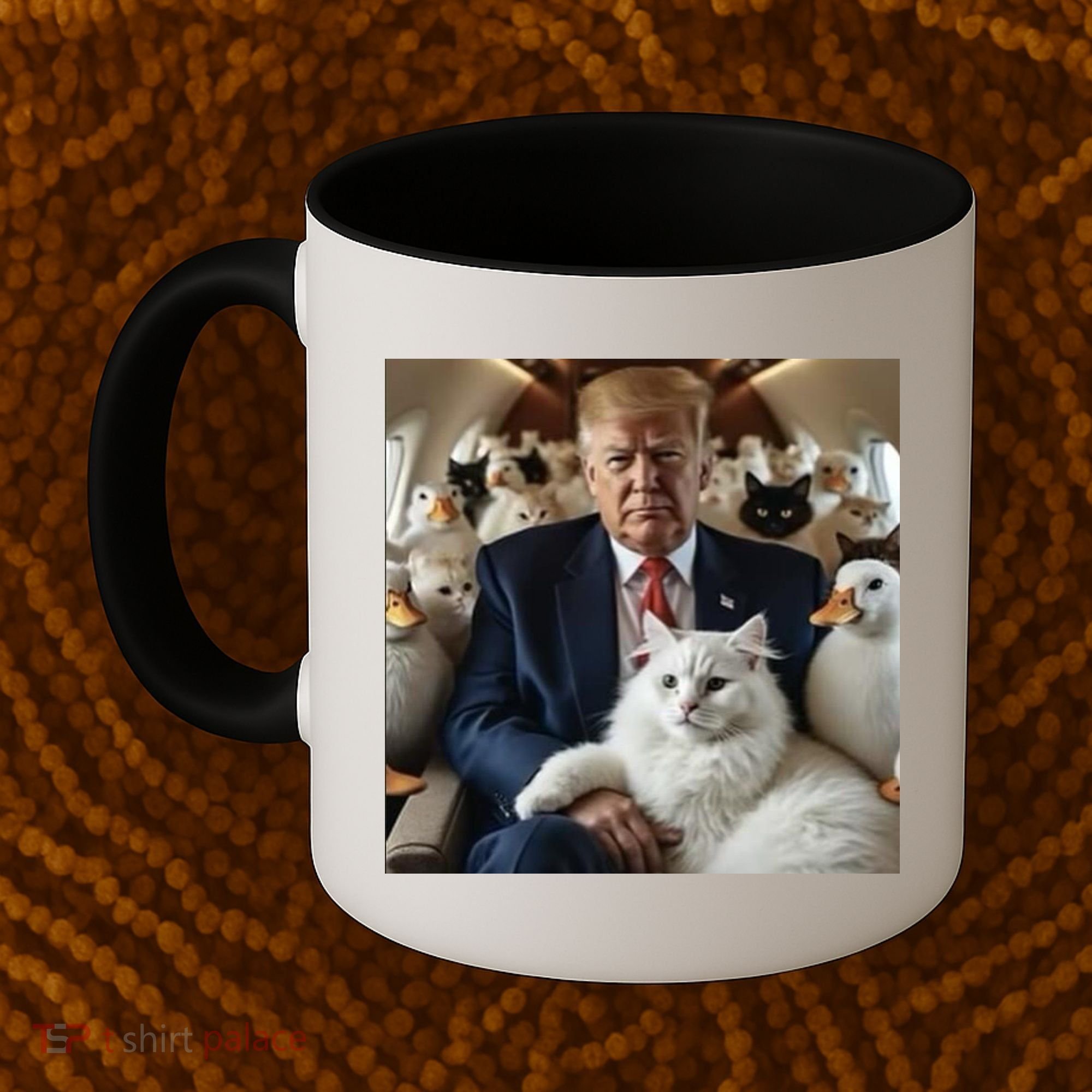Donald Trump Duck Cat Vote 2024 Coffee Mug