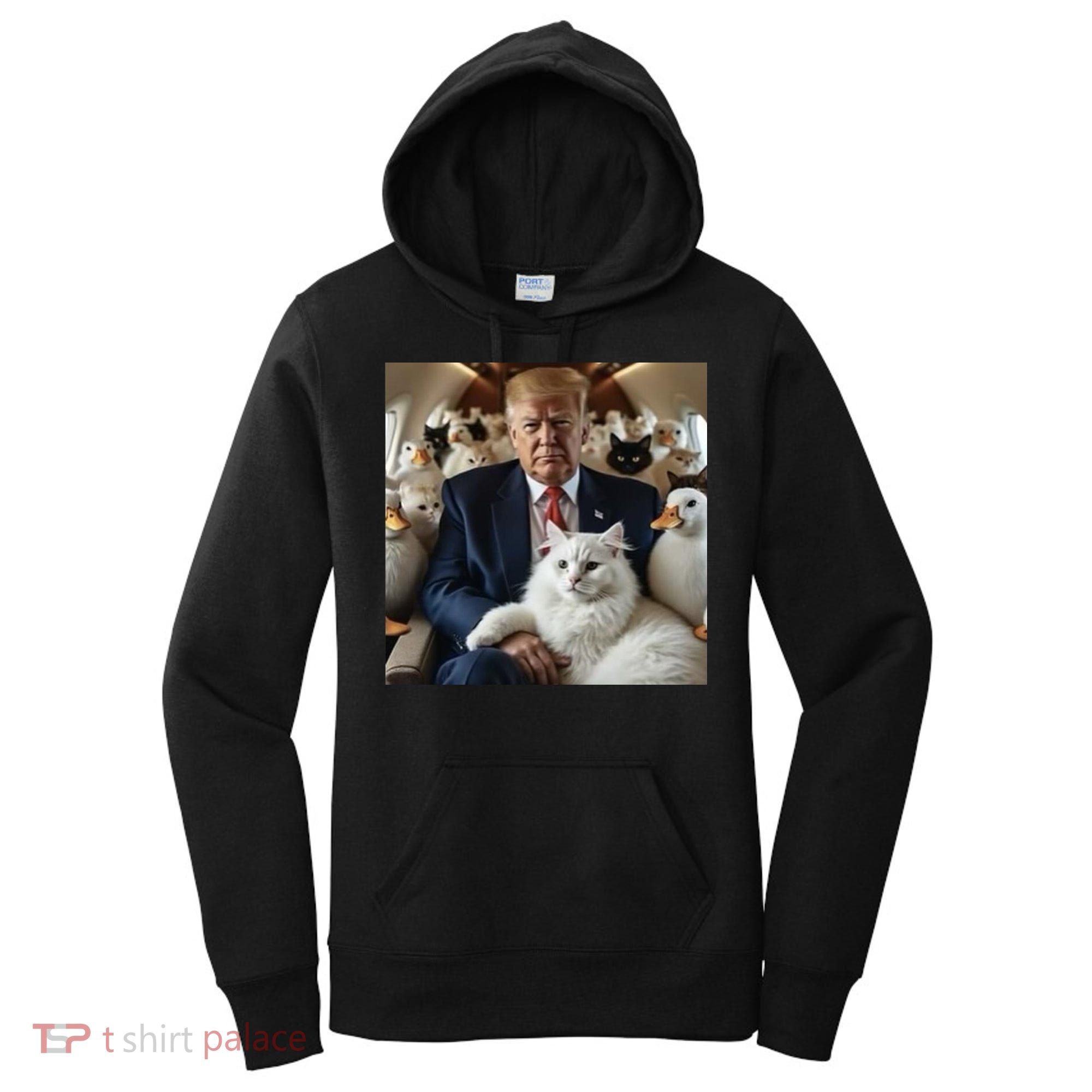 Donald Trump Duck Cat Vote 2024 Women's Hoodie