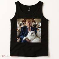 Donald Trump Duck Cat Vote 2024 Tank Top thumb 2