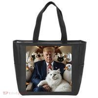 Donald Trump Duck Cat Vote 2024 Tote Bag thumb 0