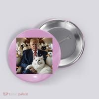 Donald Trump Duck Cat Vote 2024 Button thumb 0