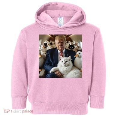 Donald Trump Duck Cat Vote 2024 Toddler Hoodie