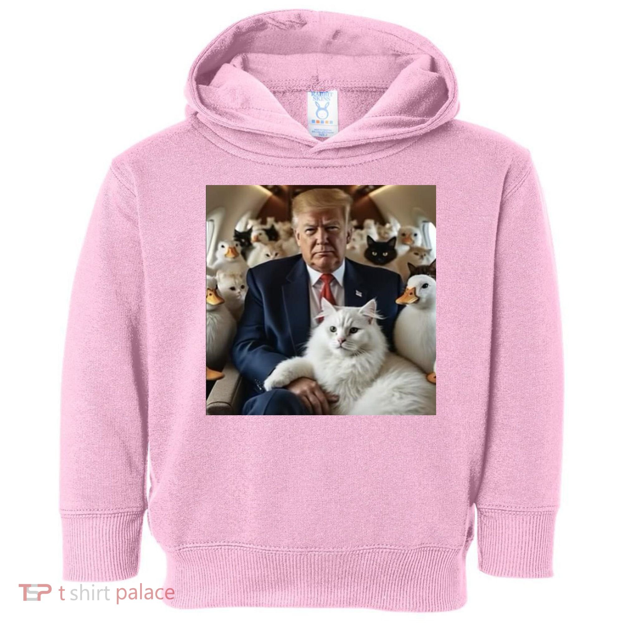 Donald Trump Duck Cat Vote 2024 Toddler Hoodie
