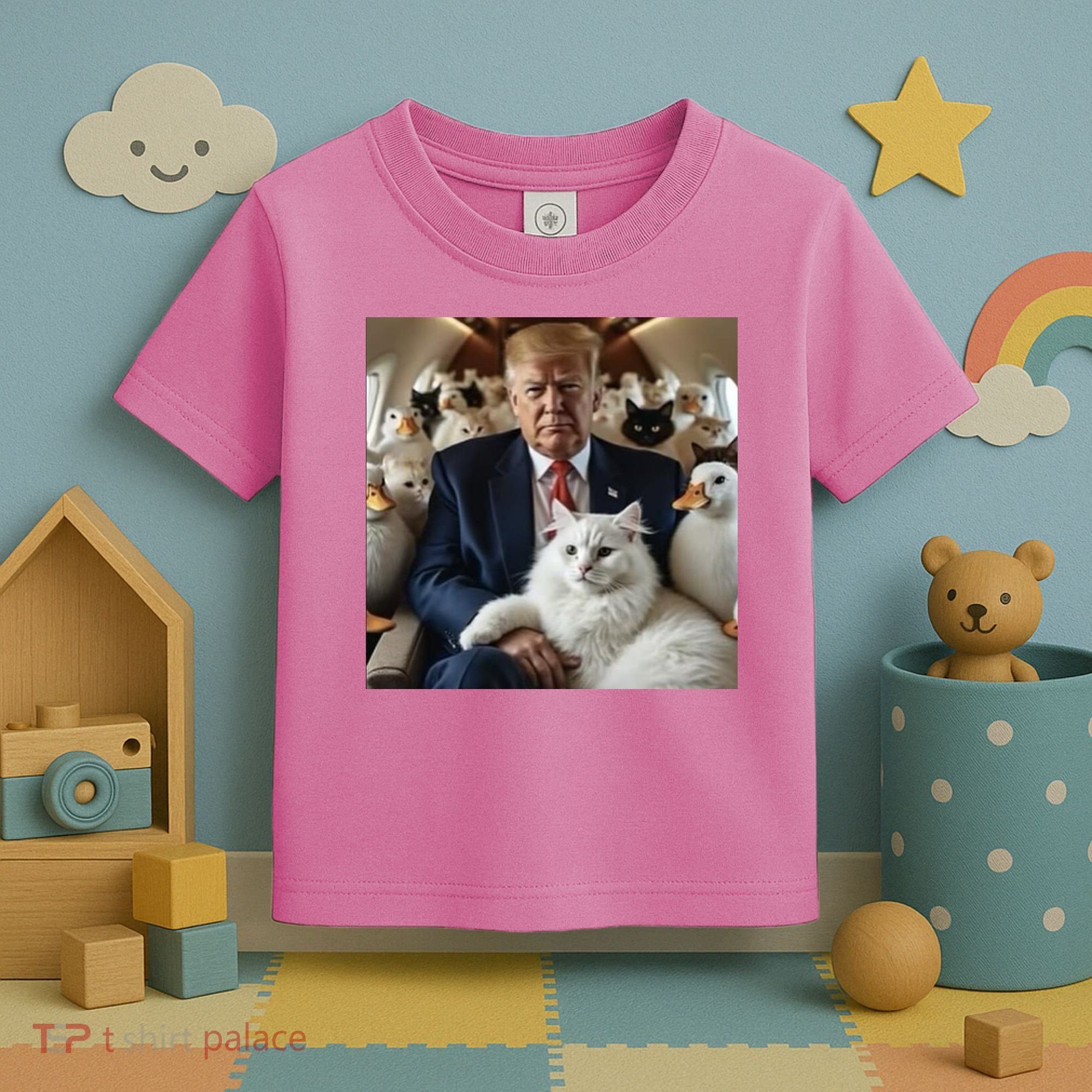Donald Trump Duck Cat Vote 2024 Toddler T-Shirt